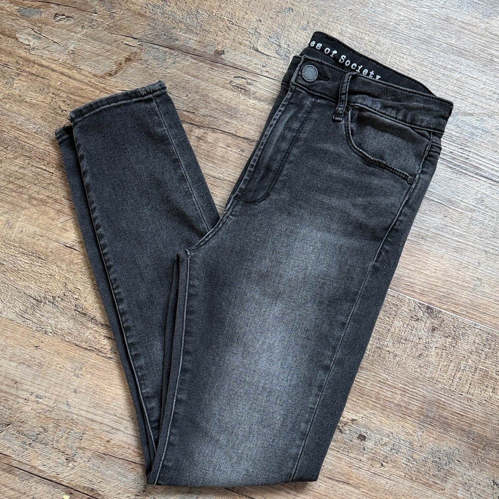 Articles Of Society Women's Black Washed Skinny Jeans size 26